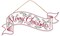 15" Merry Christmas Banner Sign with Glitter - Red, White - For Wreath Accents, Crafts, and Decorations